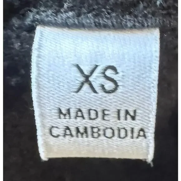 Aritzia Cozy Sweatfleece Mega Baggy Fold Sweatpants Women’s XS Black Wide Leg - Picture 9 of 11